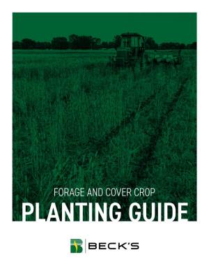 Forage and Cover Crop Planting Guide