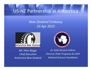 US-NZ Partnership in Antarctica