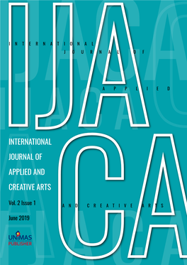 International Journal of Applied and Creative Arts