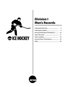 NCAA Men's Ice Hockey Records
