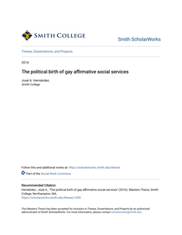 The Political Birth of Gay Affirmative Social Services