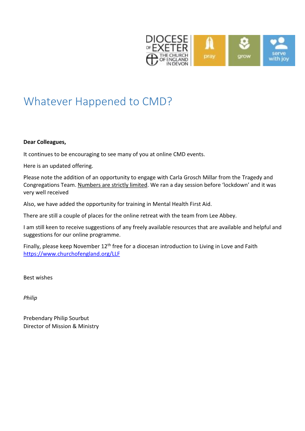 Whatever Happened to CMD?