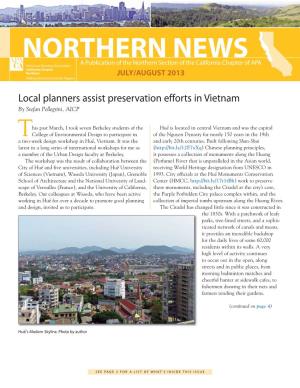 NORTHERN NEWS American Planning Association a Publication of the Northern Section of the California Chapter of APA JULY/AUGUST 2013 Making Great Communities Happen