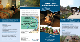 State Resort Park KENTUCKY STATE PARKS Carter Caves State Resort Park