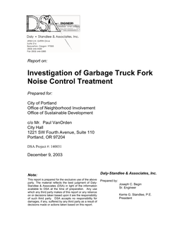 Engineering Study on Garbage Truck Forks