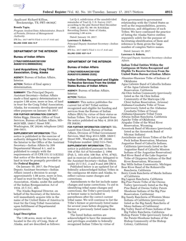 Federal Register/Vol. 82, No. 10/Tuesday, January 17, 2017/Notices