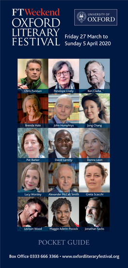 Oxford Literary Festival Pocket Guide 2020