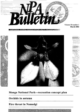 Monga National Park—Recreation Concept Plan Orchids in Autumn