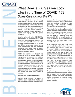 What Does a Flu Season Look Like in the Time of COVID-19? Some Clues About the Flu Before the COVID-19 Vaccine Is Widely Seasons