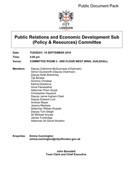 (Public Pack)Agenda Document for Public Relations and Economic