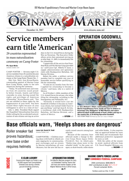 Service Members Earn Title 'American'