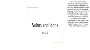 Saints and Icons Vrame, the Educating Icon
