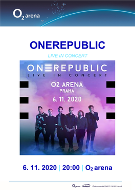 Onerepublic Live in Concert 6. 11. 2020