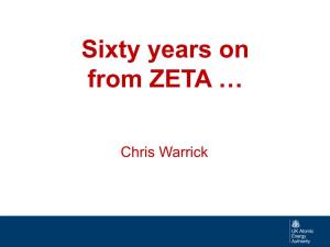 Sixty Years on from ZETA …