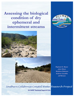 Condition of Dry Ephemeral and Intermittent Streams