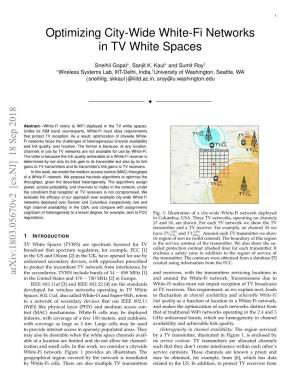 Optimizing City-Wide White-Fi Networks in TV White Spaces