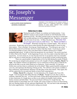 St. Joseph's Messenger