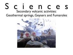 Geothermal Springs, Geysers and Fumaroles