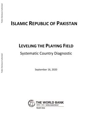Pakistan Systematic Country Diagnostic