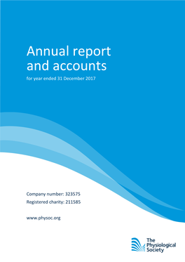 Annual Report and Accounts for Year Ended 31 December 2017