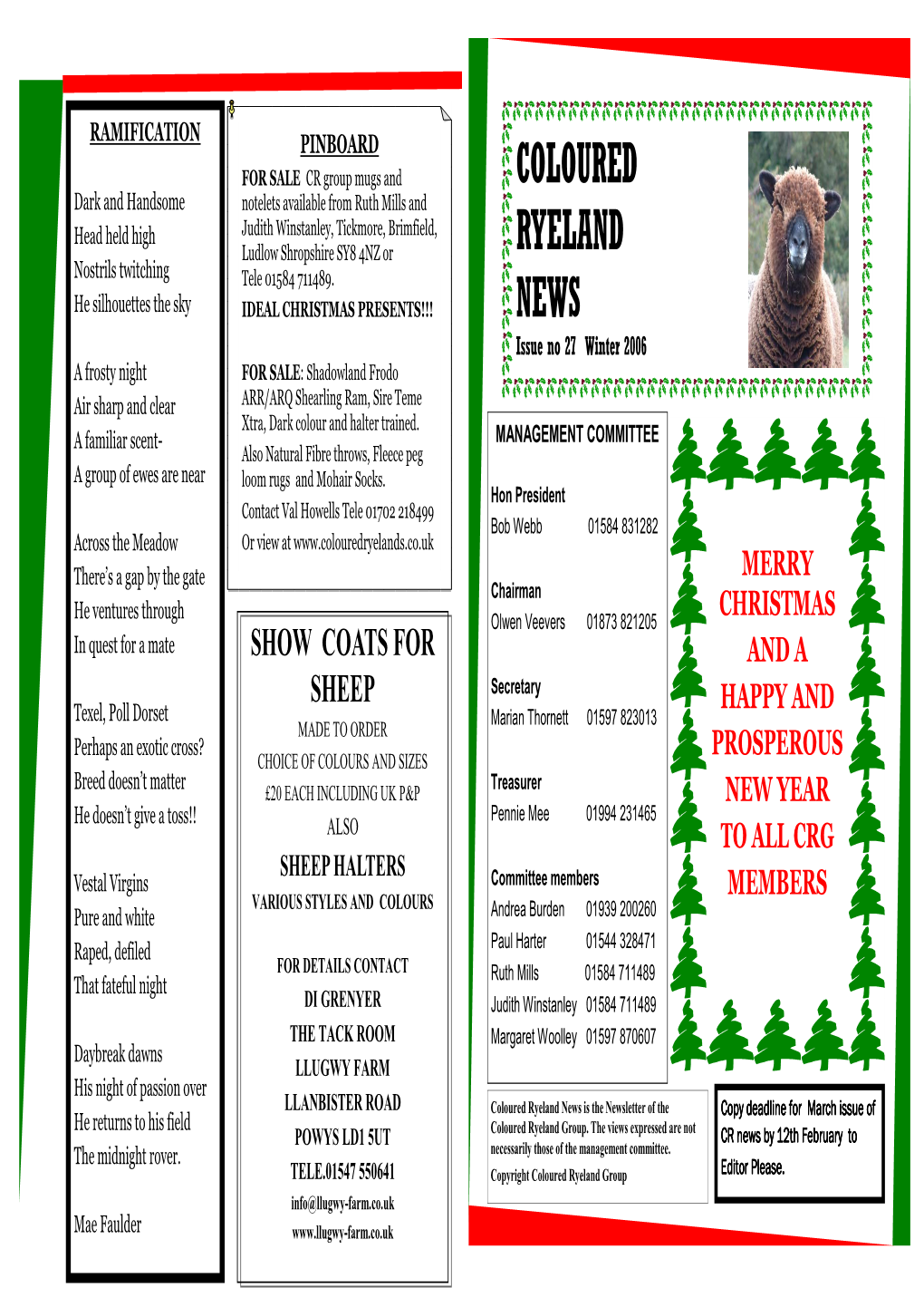 Ryeland News Dec 2006