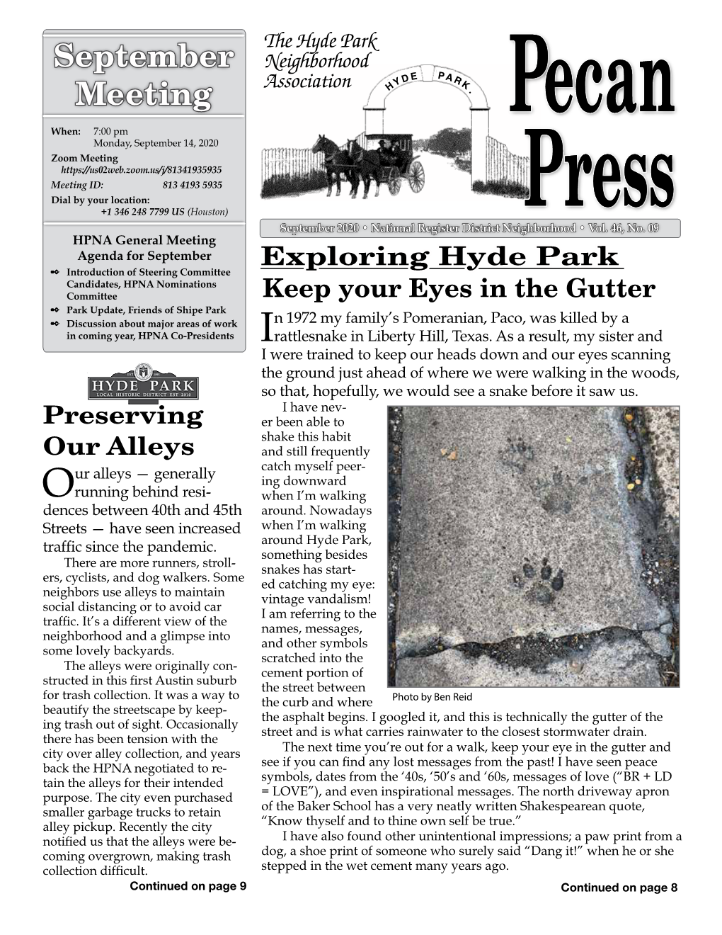 September 2020 Pecan Press