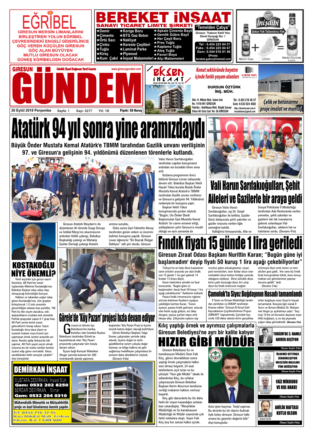 Fındık Fiyatı 15 Günde 1 Lira Geriledi