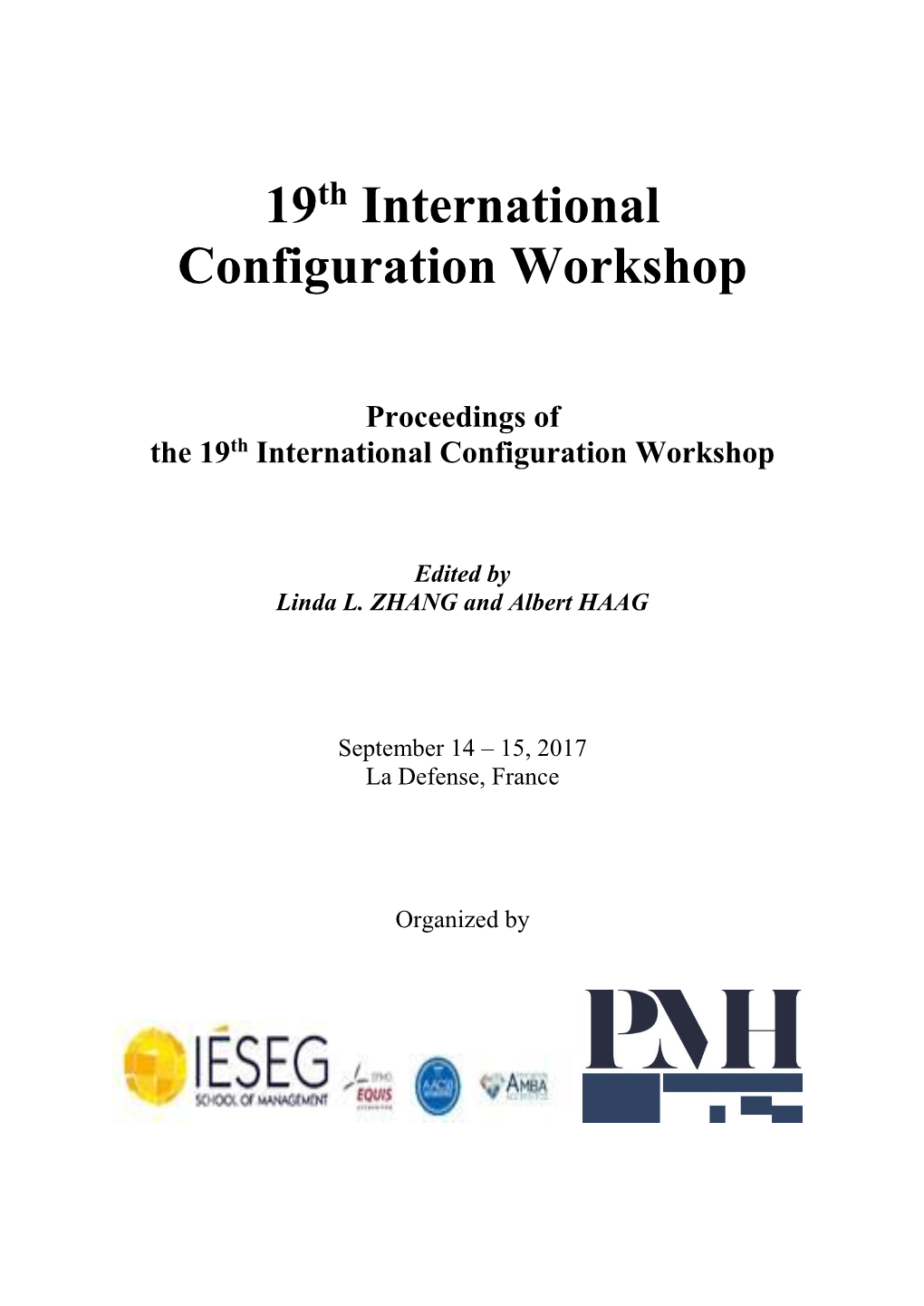 19 International Configuration Workshop