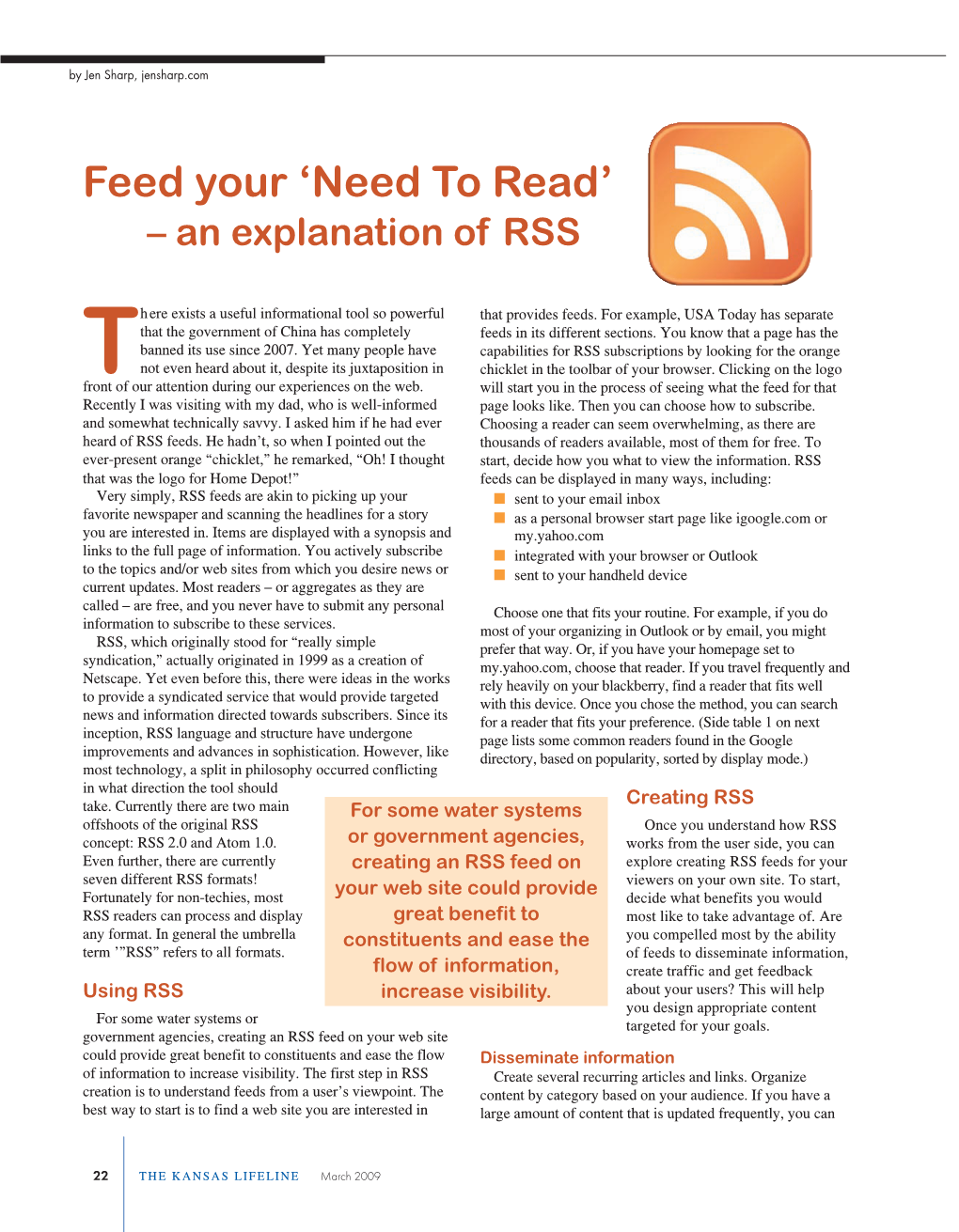 Feed Your ‘Need to Read’ – an Explanation of RSS