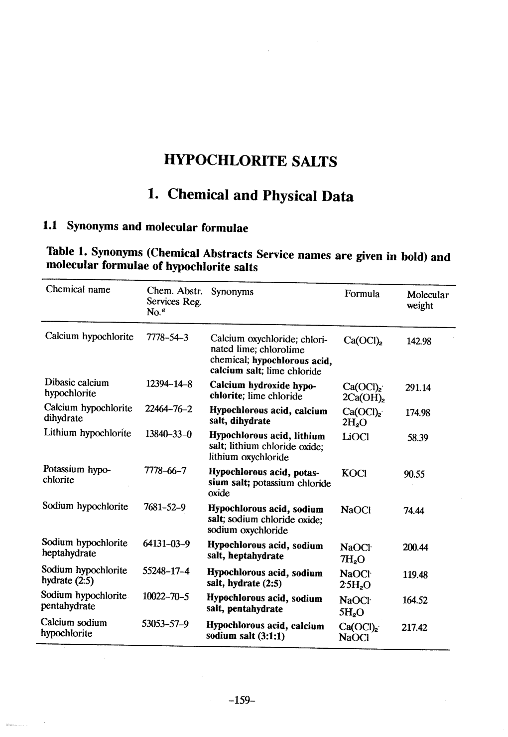 Hypochlorite Salts, As Weil As Chlorine Itself, in Aqueous Solution Produce Equilbrium Mixures of Hypochlorous Acid, Hypochlorite Ion and Chlorine