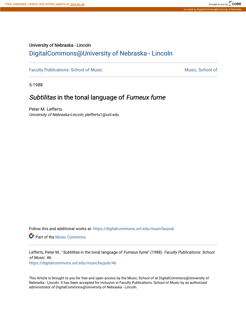 Subtilitas in the Tonal Language of Fumeux Fume