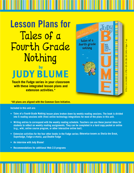 Lesson Plans to Tales of a Fourth Grade Nothing