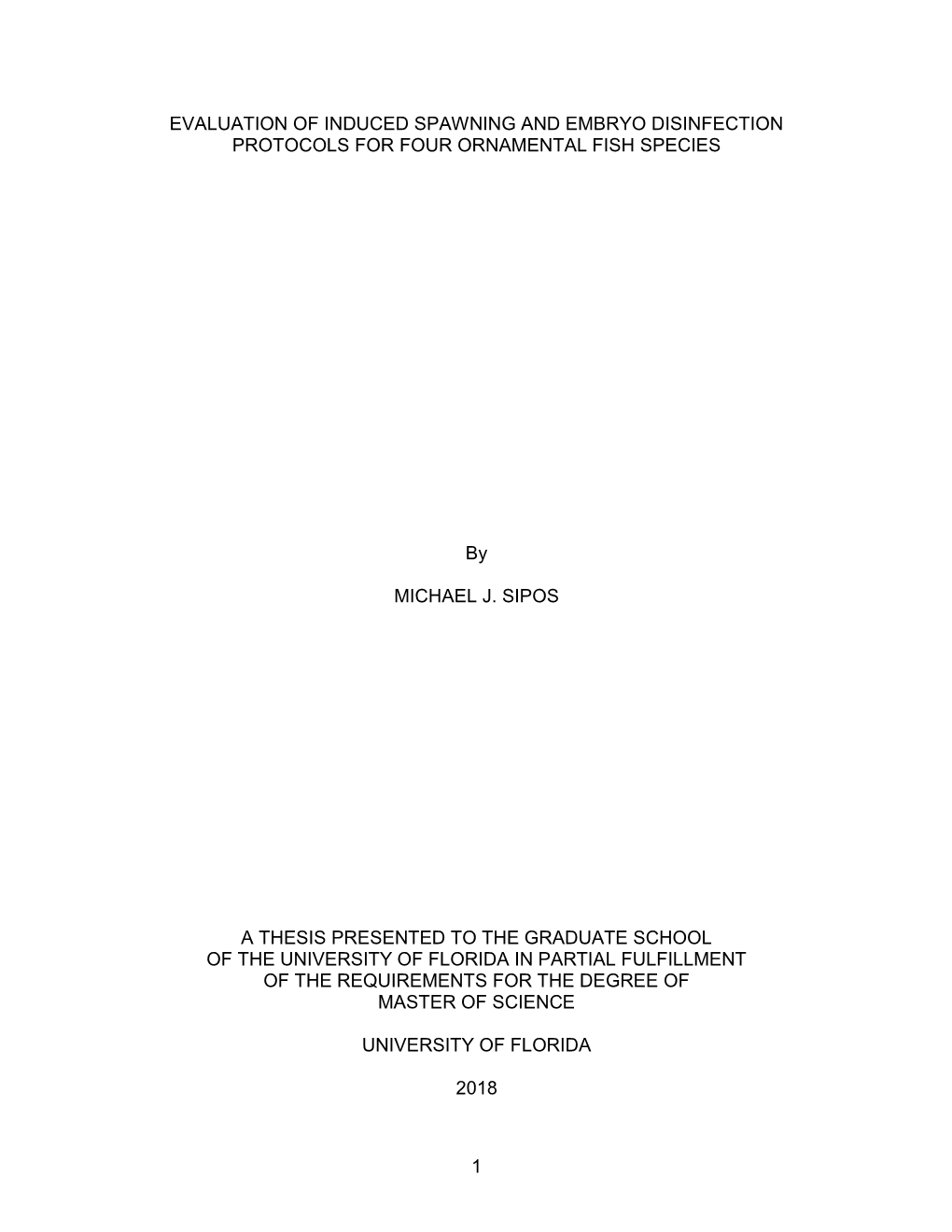 University of Florida Thesis Or Dissertation