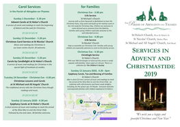 Services in Advent and Christmastide