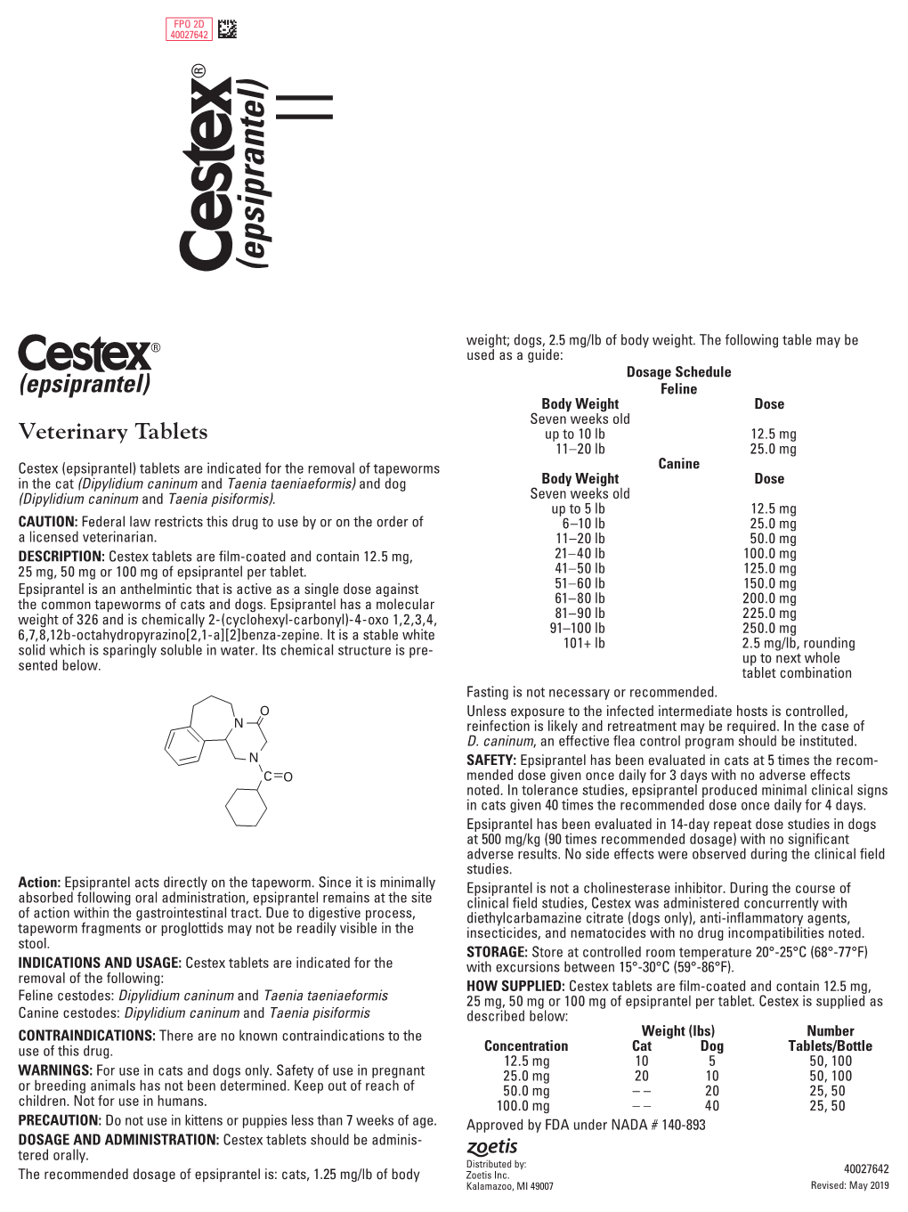 Cestex ® (Epsiprantel)