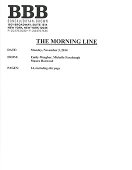 Morning Line 11.3.14.Pdf