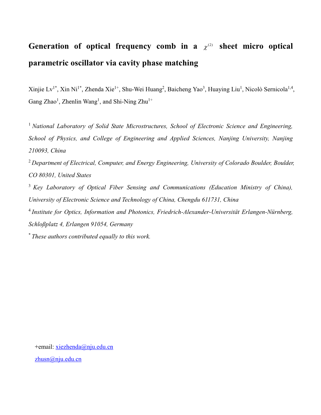 Sheet Micro Optical Parametric Oscillator Via Cavity Phase Matching