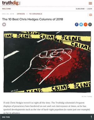 The 10 Best Chris Hedges Columns of 2018