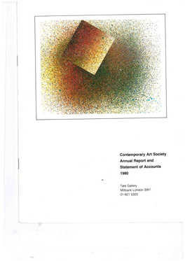 Contemporary Art Society Annual Report 1980