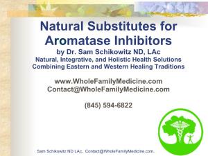 Natural Substitutes for Aromatase Inhibitors by Dr