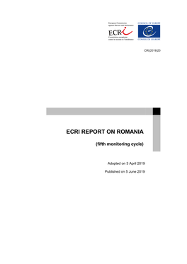ECRI REPORT on ROMANIA (Fifth Monitoring Cycle)