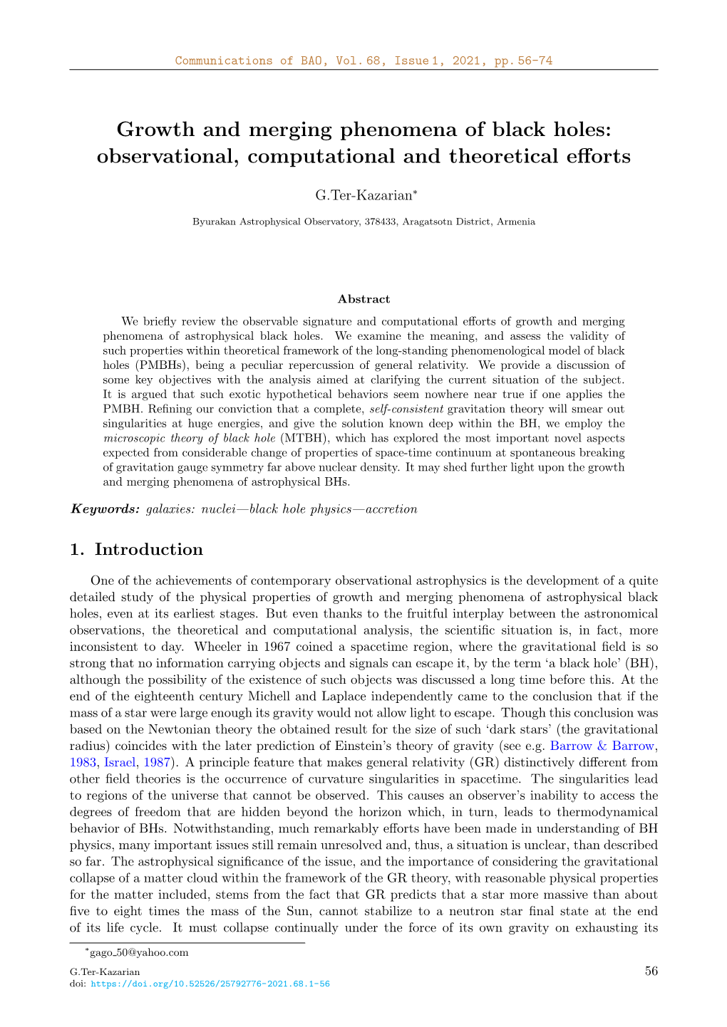 Growth and Merging Phenomena of Black Holes: Observational, Computational and Theoretical Eﬀorts