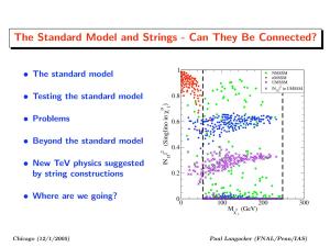 The Standard Model and Strings