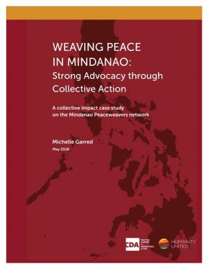 Weaving Peace in Mindanao:Strong Advocacy Through Collective Action
