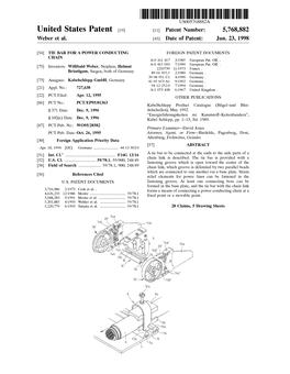 United States Patent (19) 11 Patent Number: 5,768,882 Weber Et Al