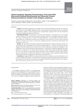 Distinct Apoptotic Signaling Characteristics of the Anti-CD40