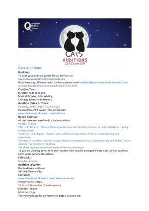 Cats Auditions