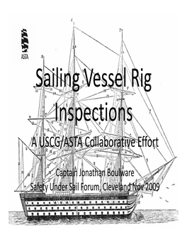 Sailing Vessel Rig Inspections (PDF)
