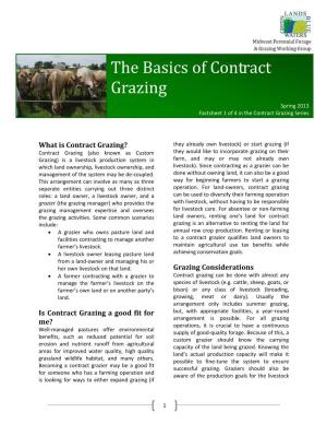 What Is Contract Grazing