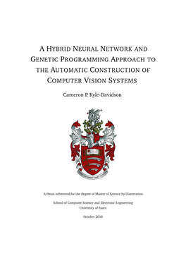 A Hybrid Neural Network and Genetic Programming Approach to the Automatic Construction of Computer Vision Systems